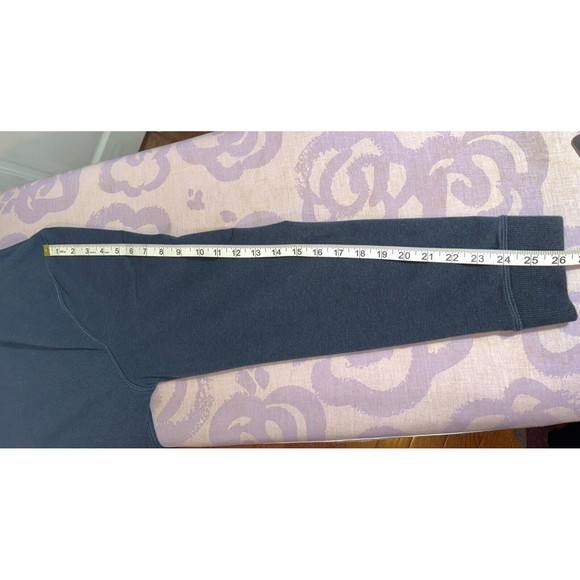 $128 Lululemon Mens Full Zip Up Hoodie Jacket Sz M Hooded Navy Blue Heather - Picture 13 of 14